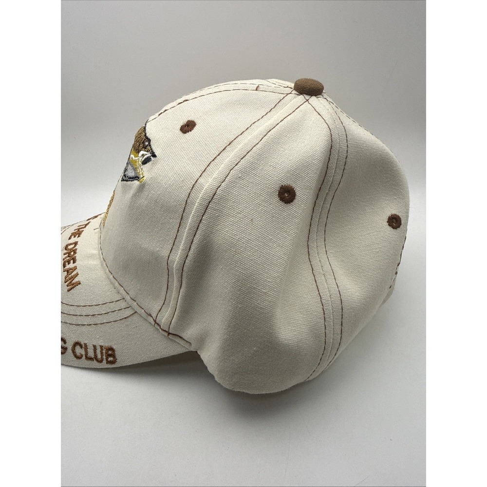 Eighteen Forty Eight Walleye Embroidered Trucker Hat Tan Fishing Hat Adjustable - Picture 5 of 6